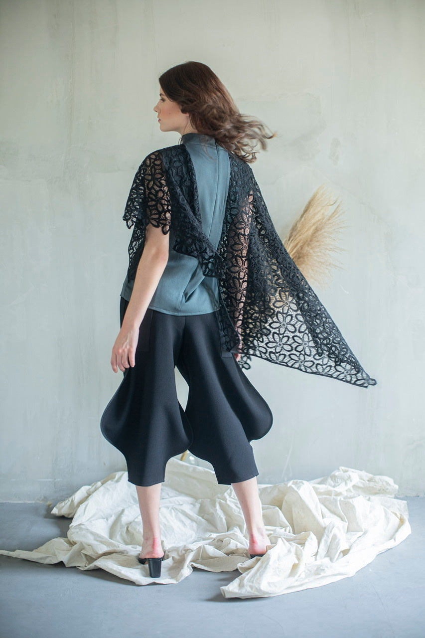 Top Brukat Olive