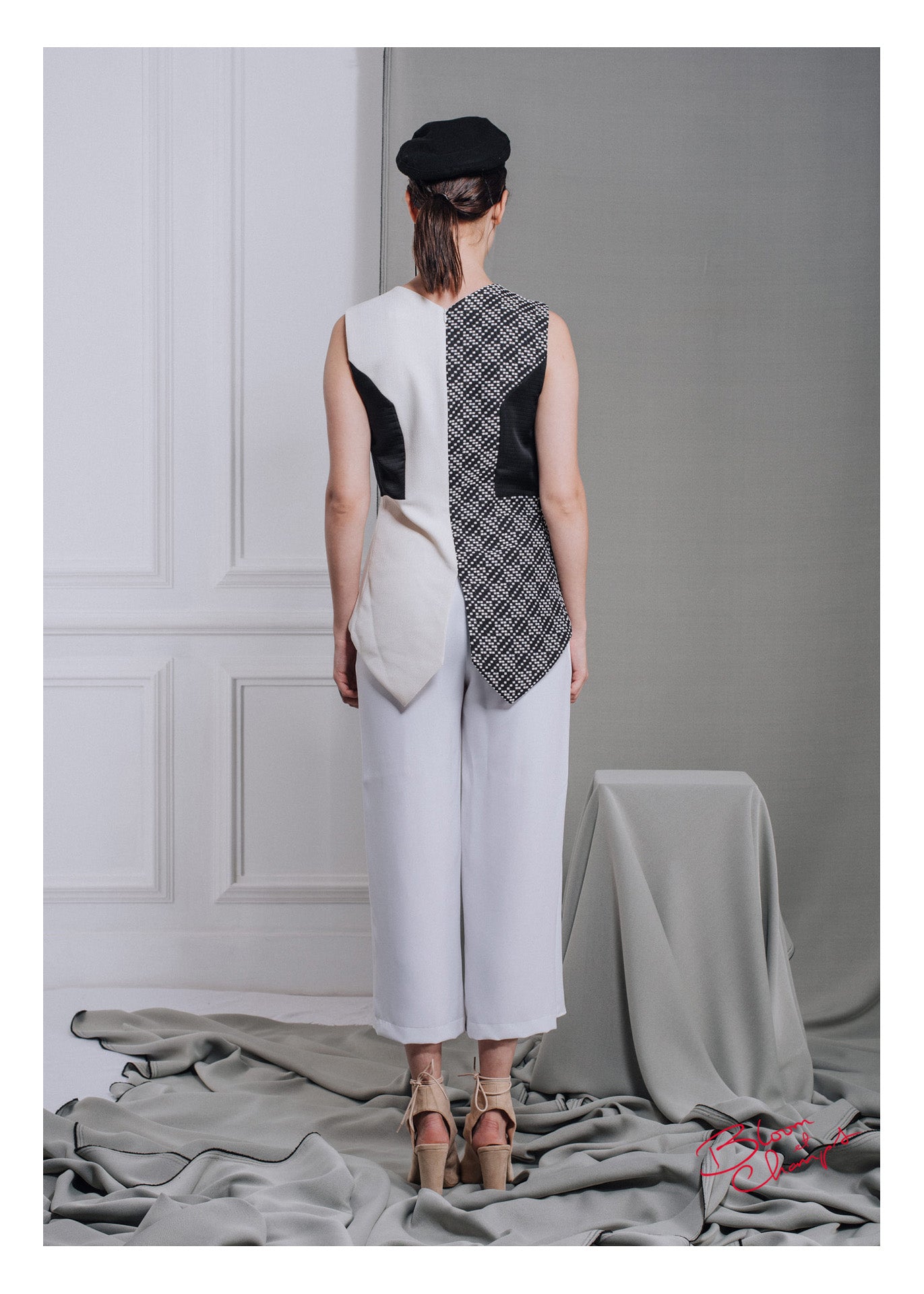 Half Abstract Panda Top