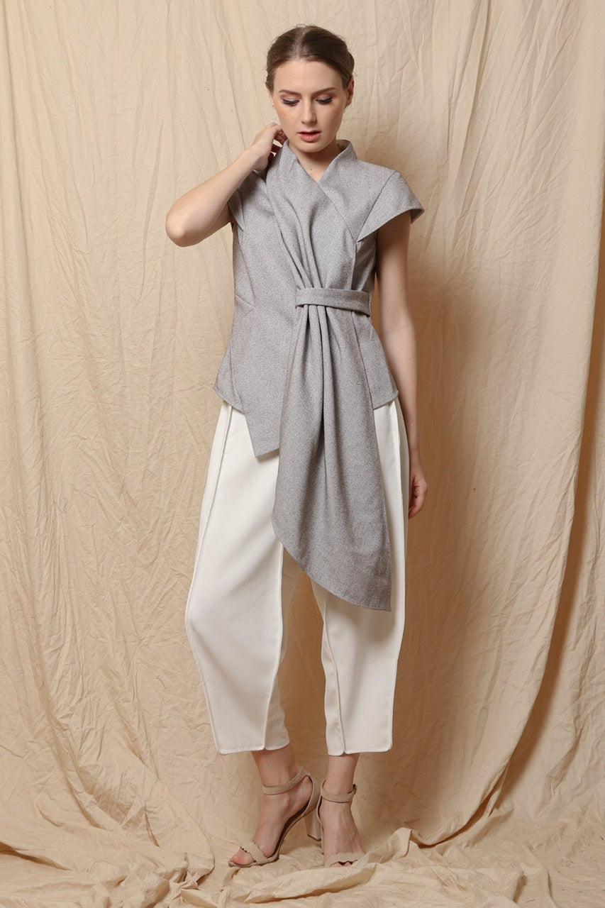 Scarf Selimut Top Greyish Brown