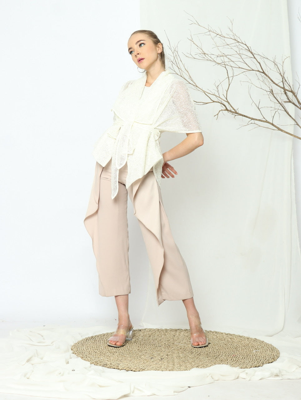 Bloom et Champs Kimono Dot Off-White