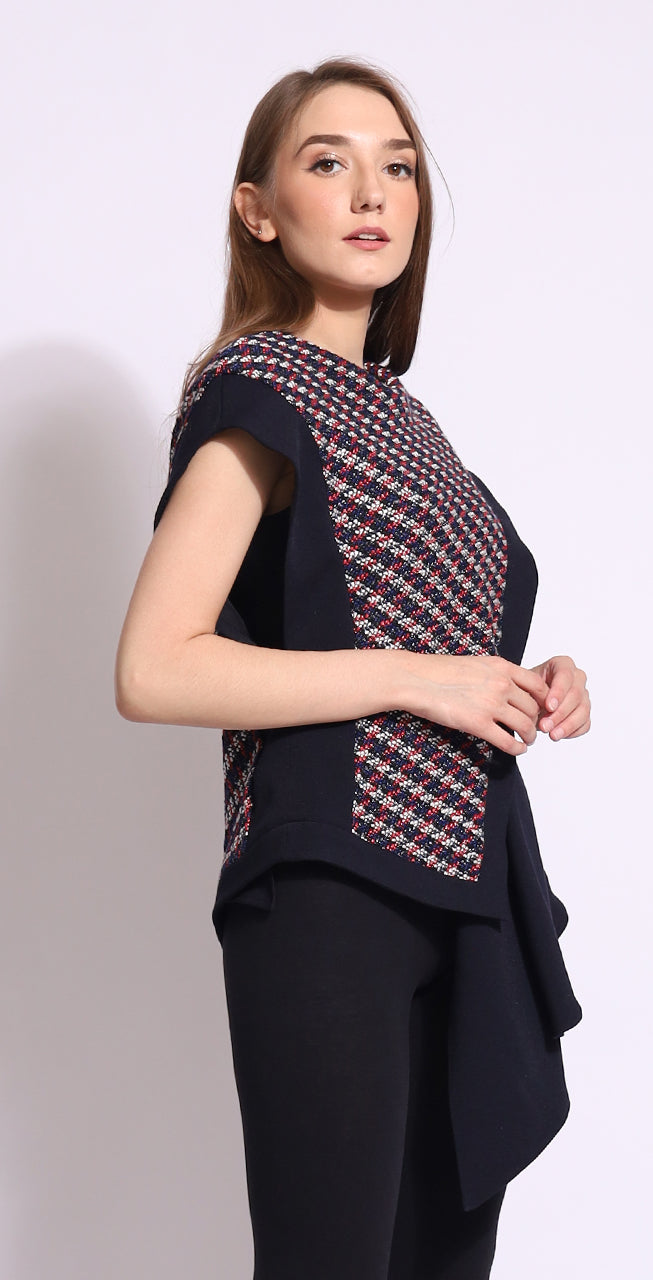 Bloom et Champs Navy Tweed