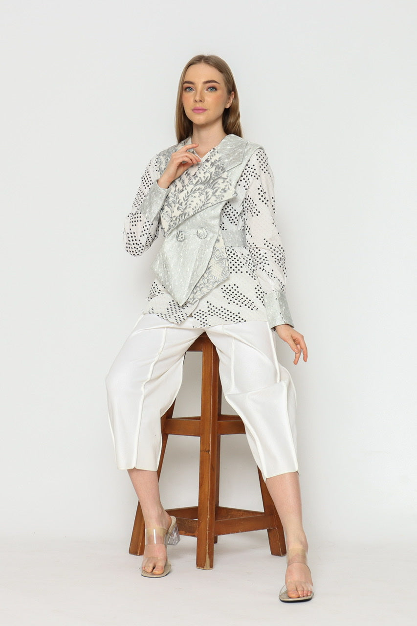 Bloom Kemeja dan vest Duo in Silver