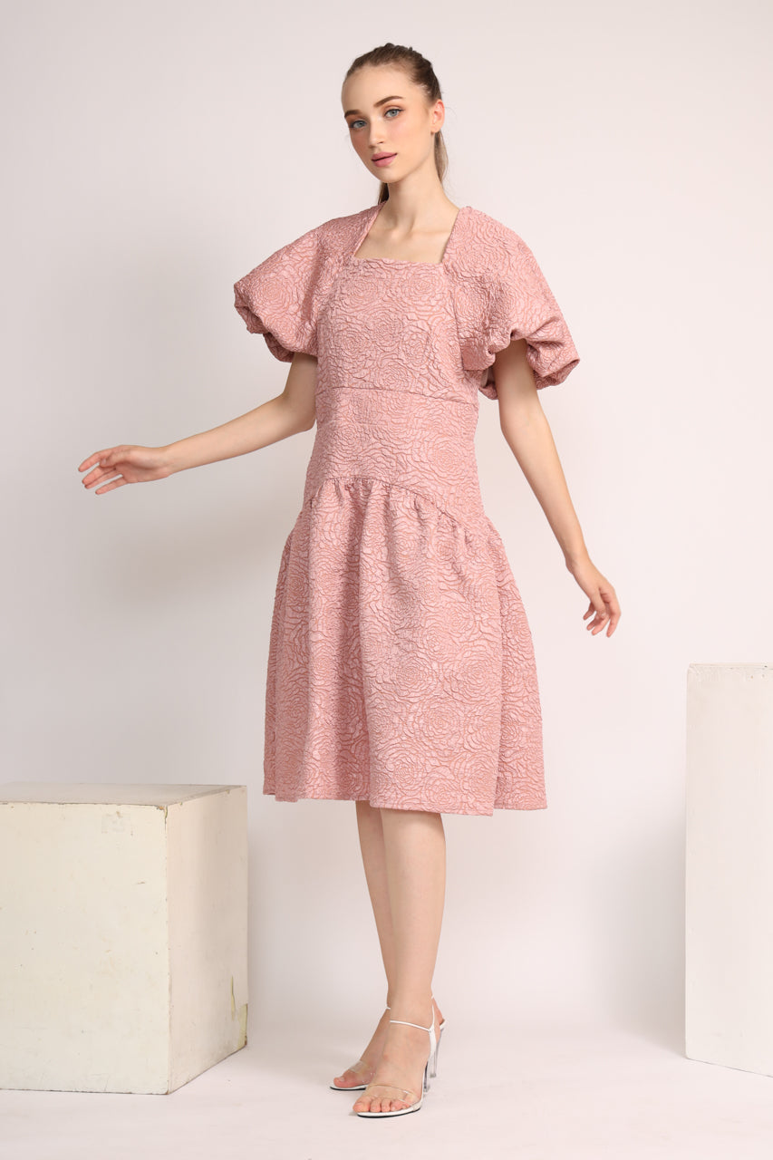 Bloom et Champs Dress Embossed Floral