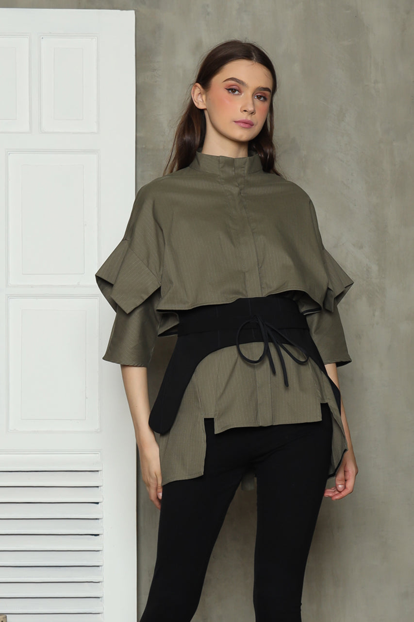 Bloom et Champs Kemeja Obi in Olive