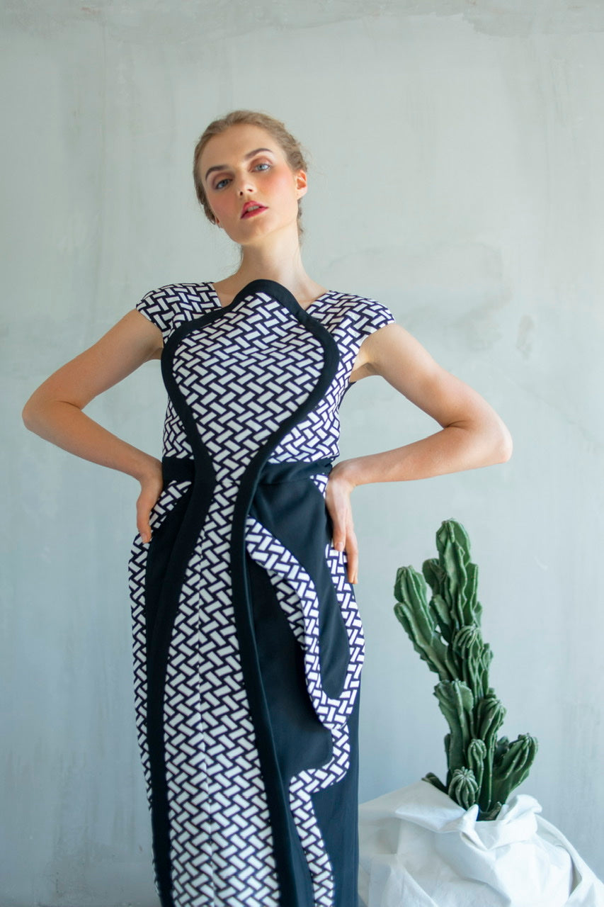 Dress Cumi Hitam Putih