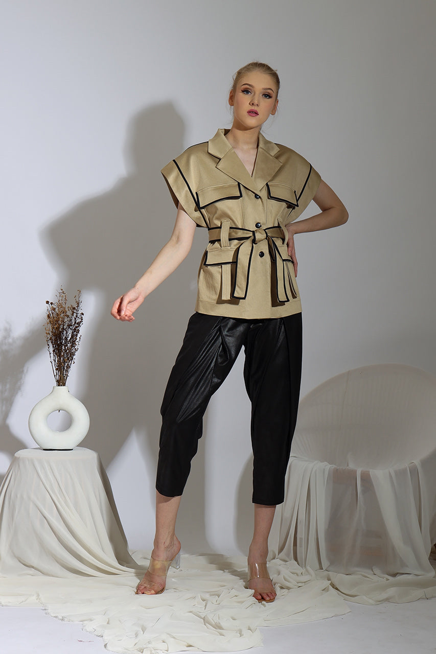 Bloom Kemeja Safari Emas