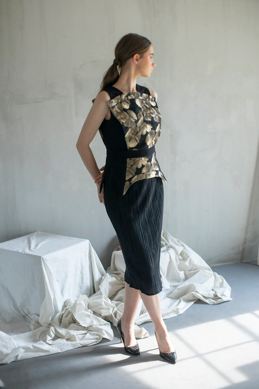 Dress Bunga Emas