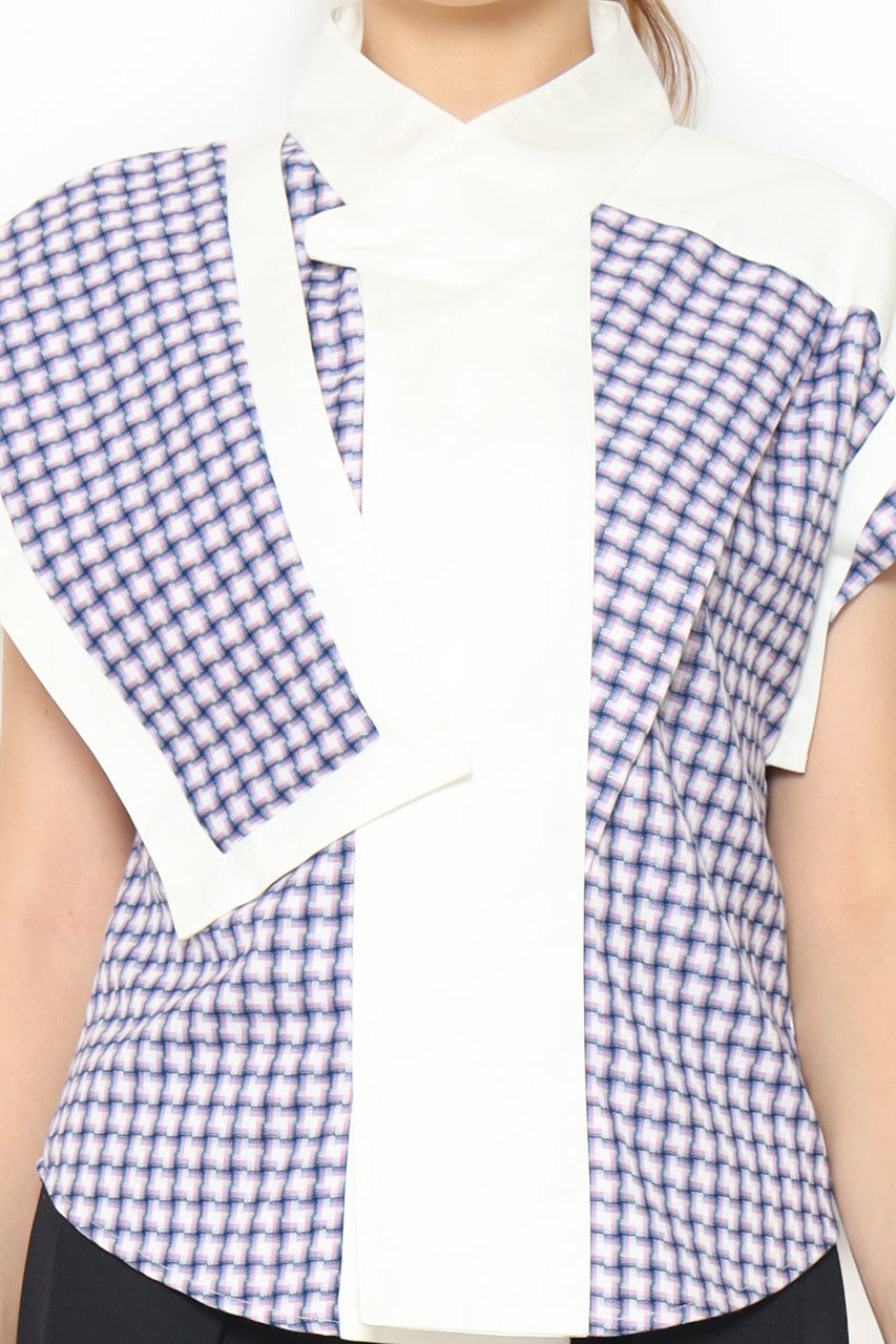 Bloom et Champs Kemeja Kerah Tinggi