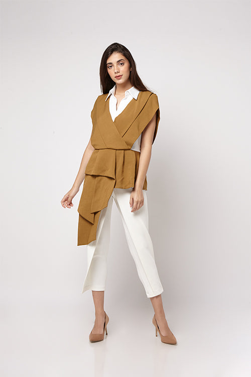 Kerah Kewer Mustard Top