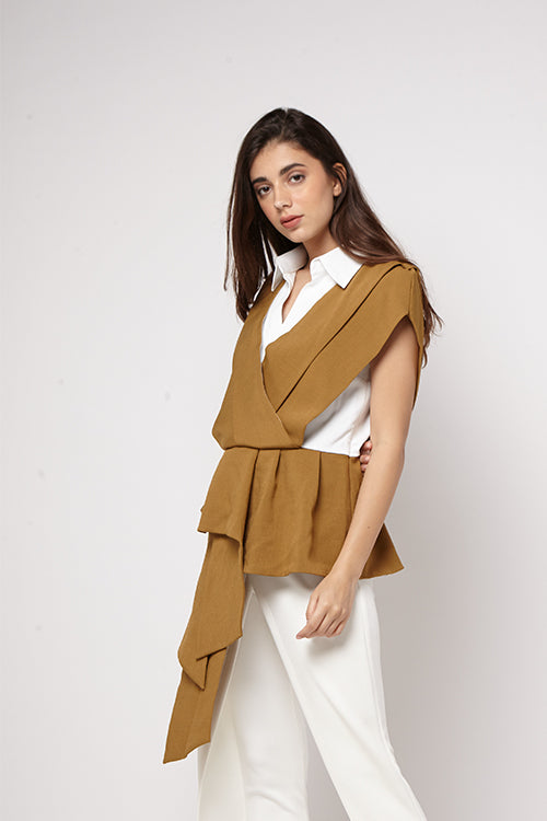 Kerah Kewer Mustard Top