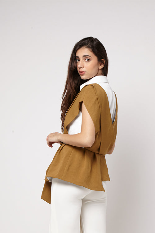 Kerah Kewer Mustard Top
