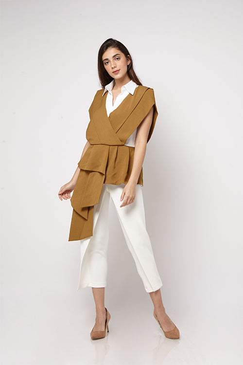 Kerah Kewer Mustard Top