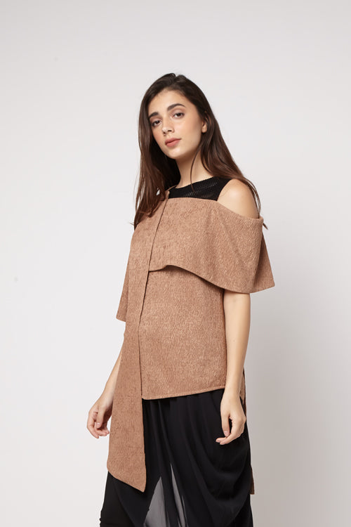 Sabrina Tile Pleats Top