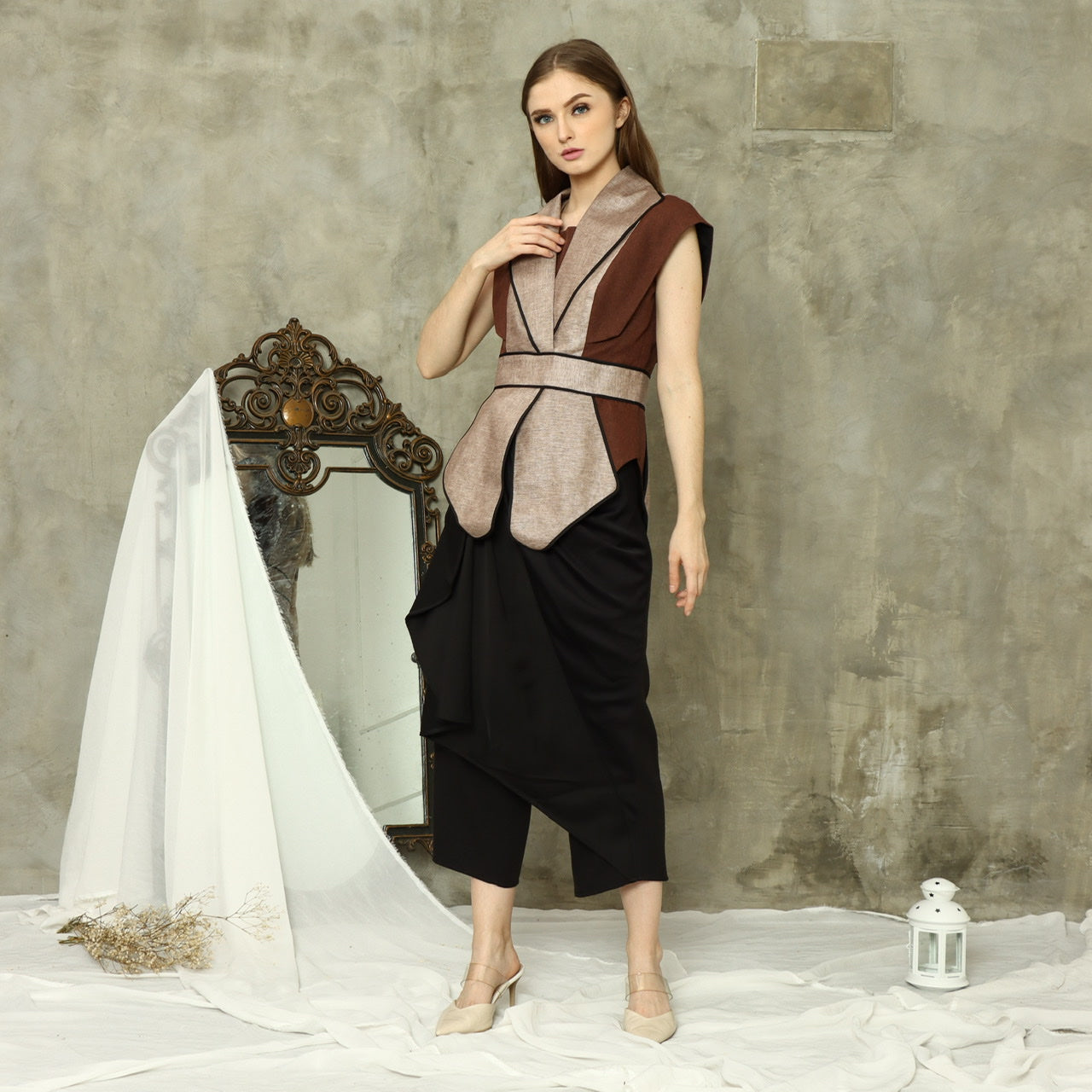 Blazer Kipas Terracotta