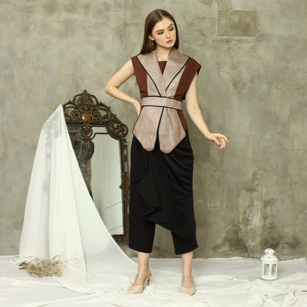 Blazer Kipas Terracotta