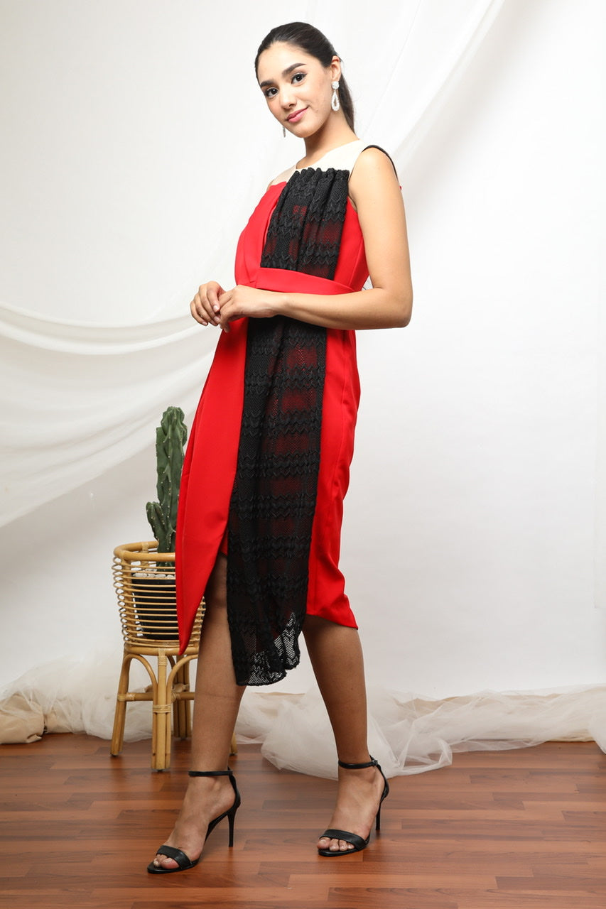 Dress Merah Jas