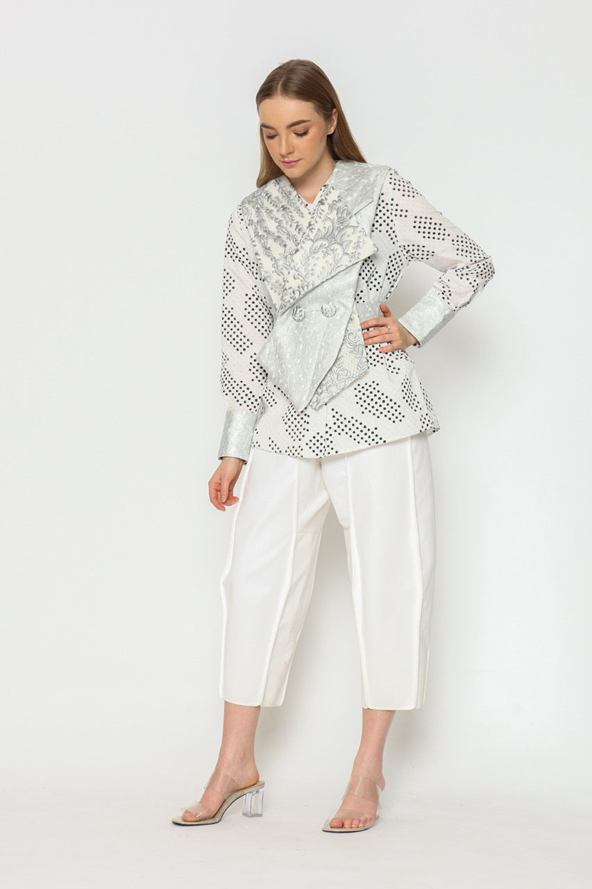 Bloom Kemeja dan vest Duo in Silver