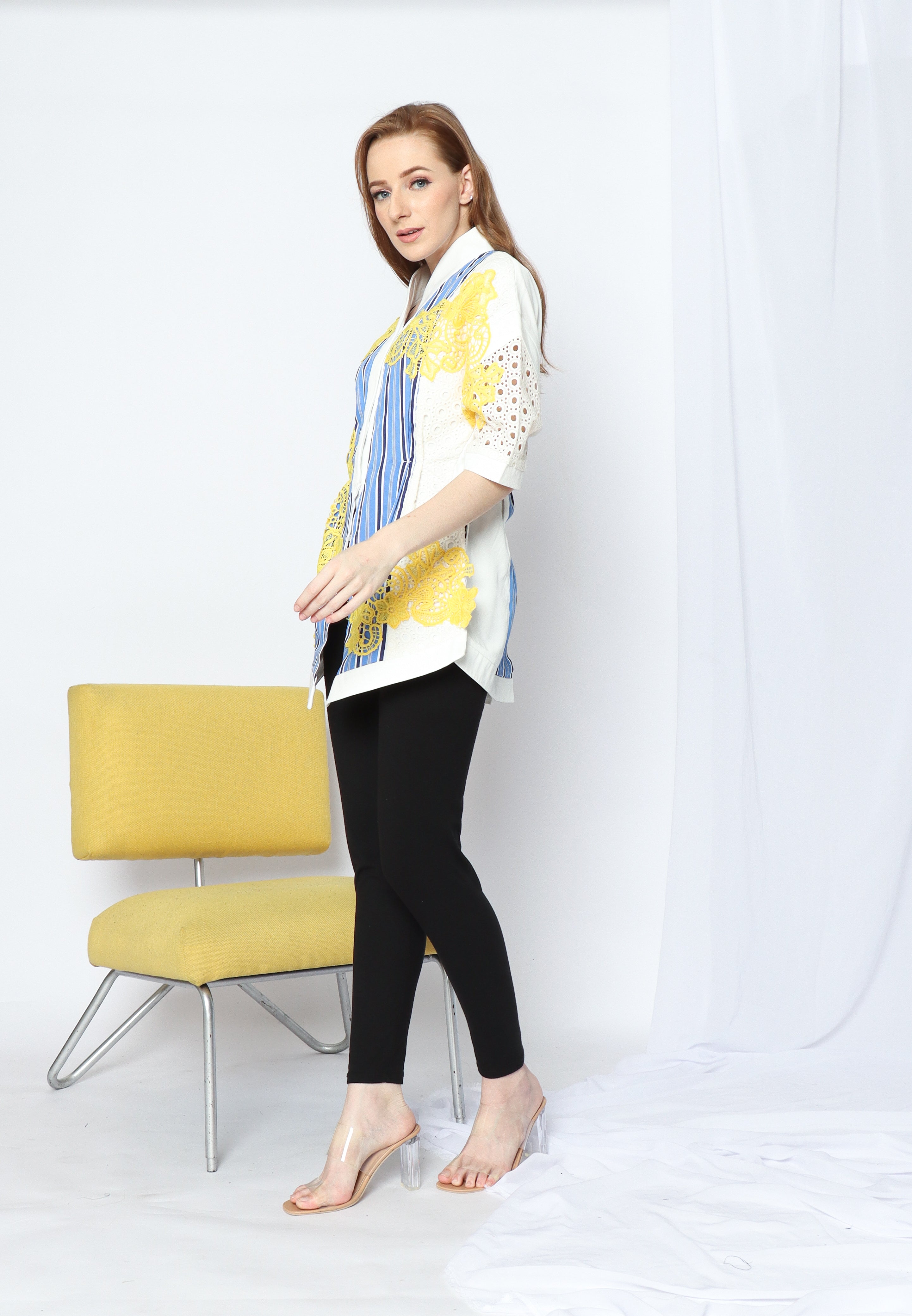 Kemeja Bordir Kuning