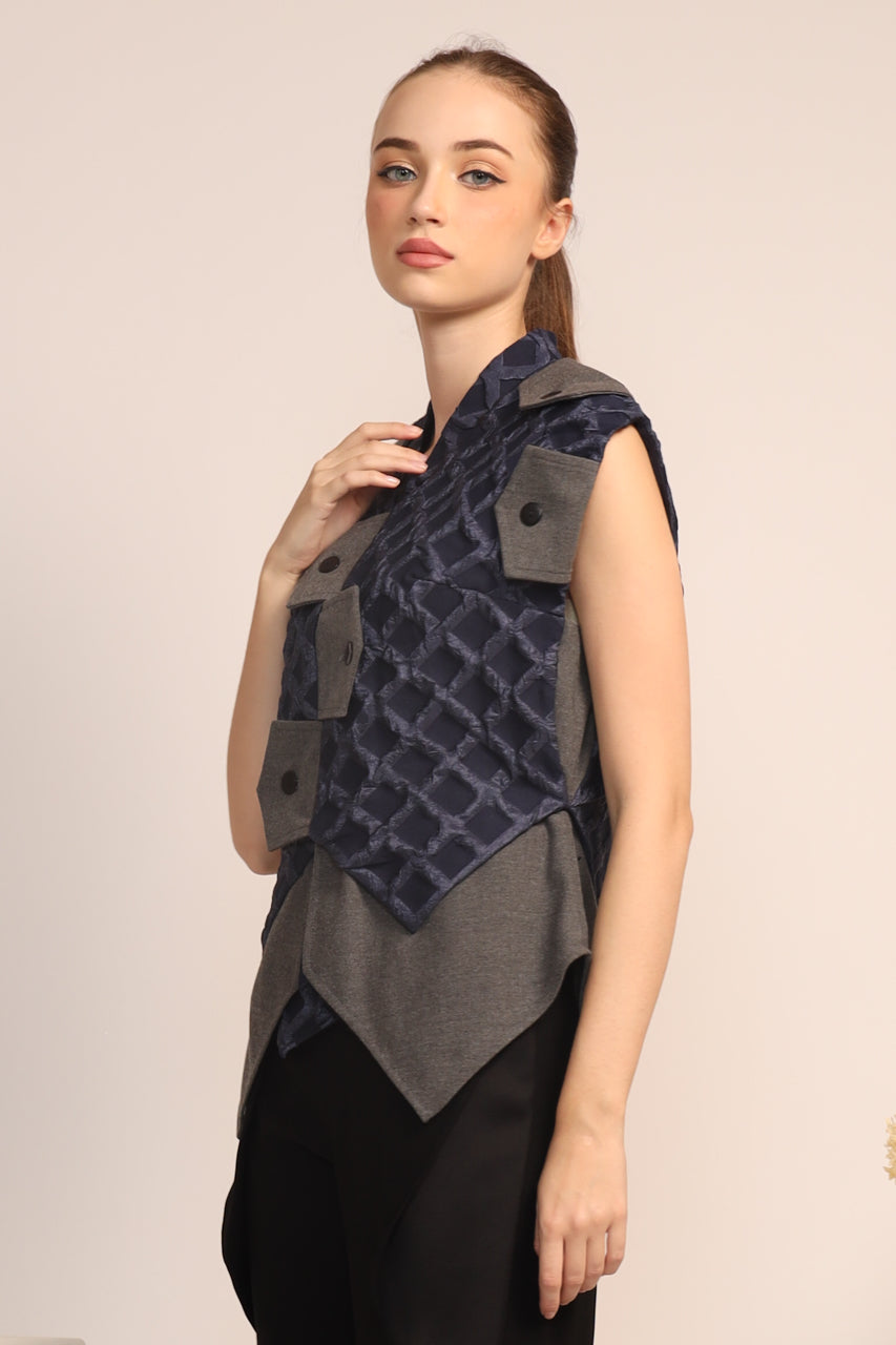 Bloom et Champs Navy Embossed