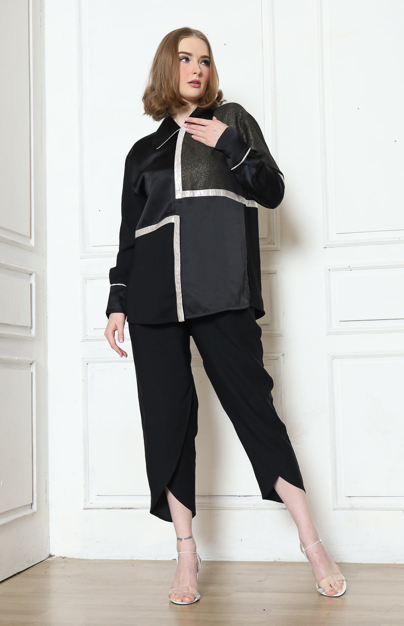 Bloom et Champs Kemeja Siku Glitter