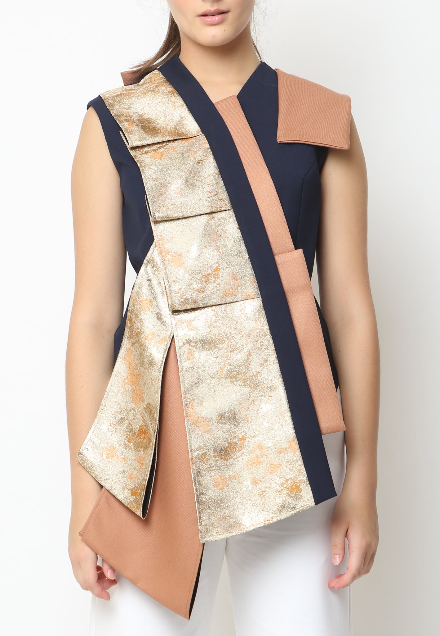 Top Jacquard Lapel