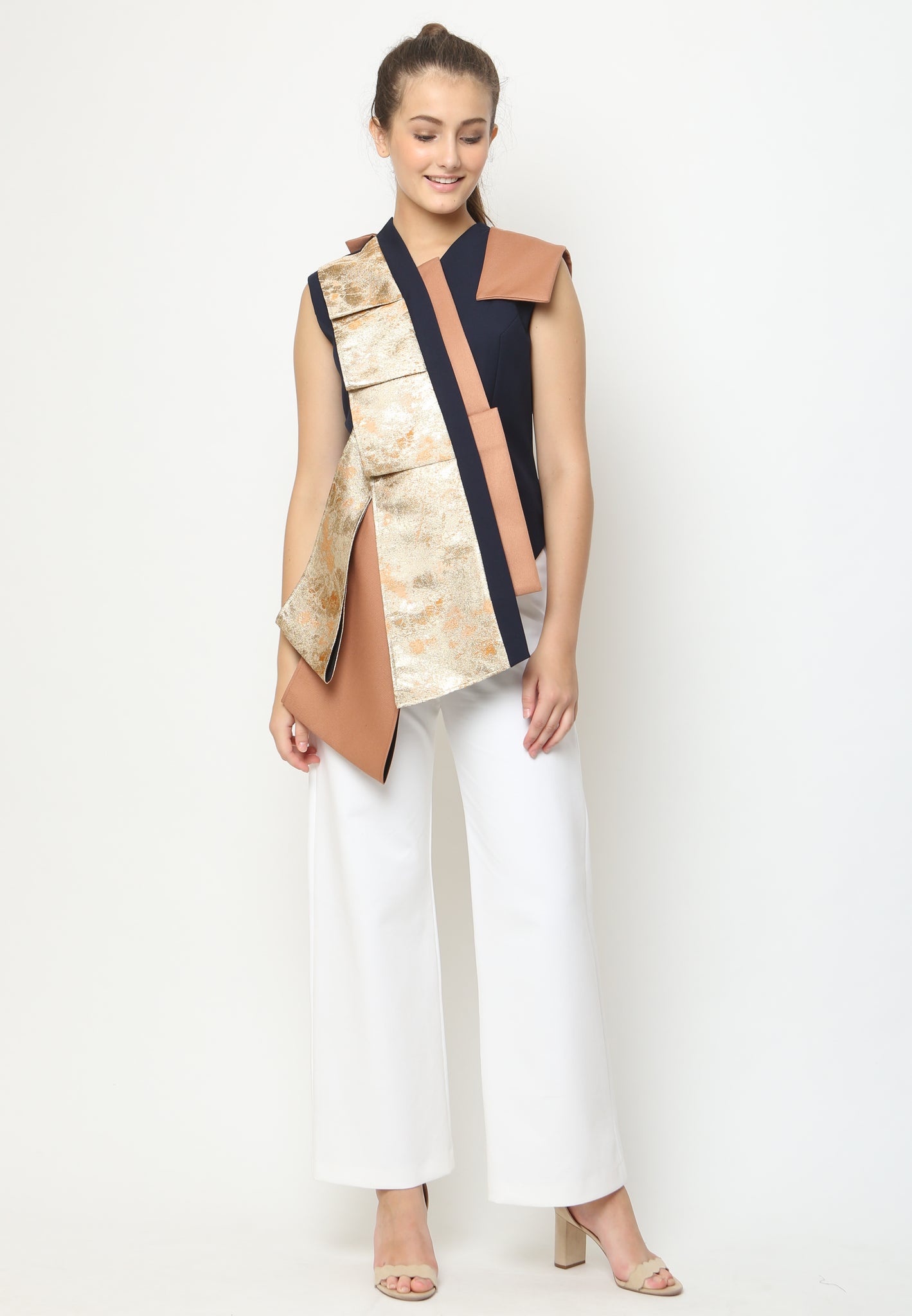 Top Jacquard Lapel