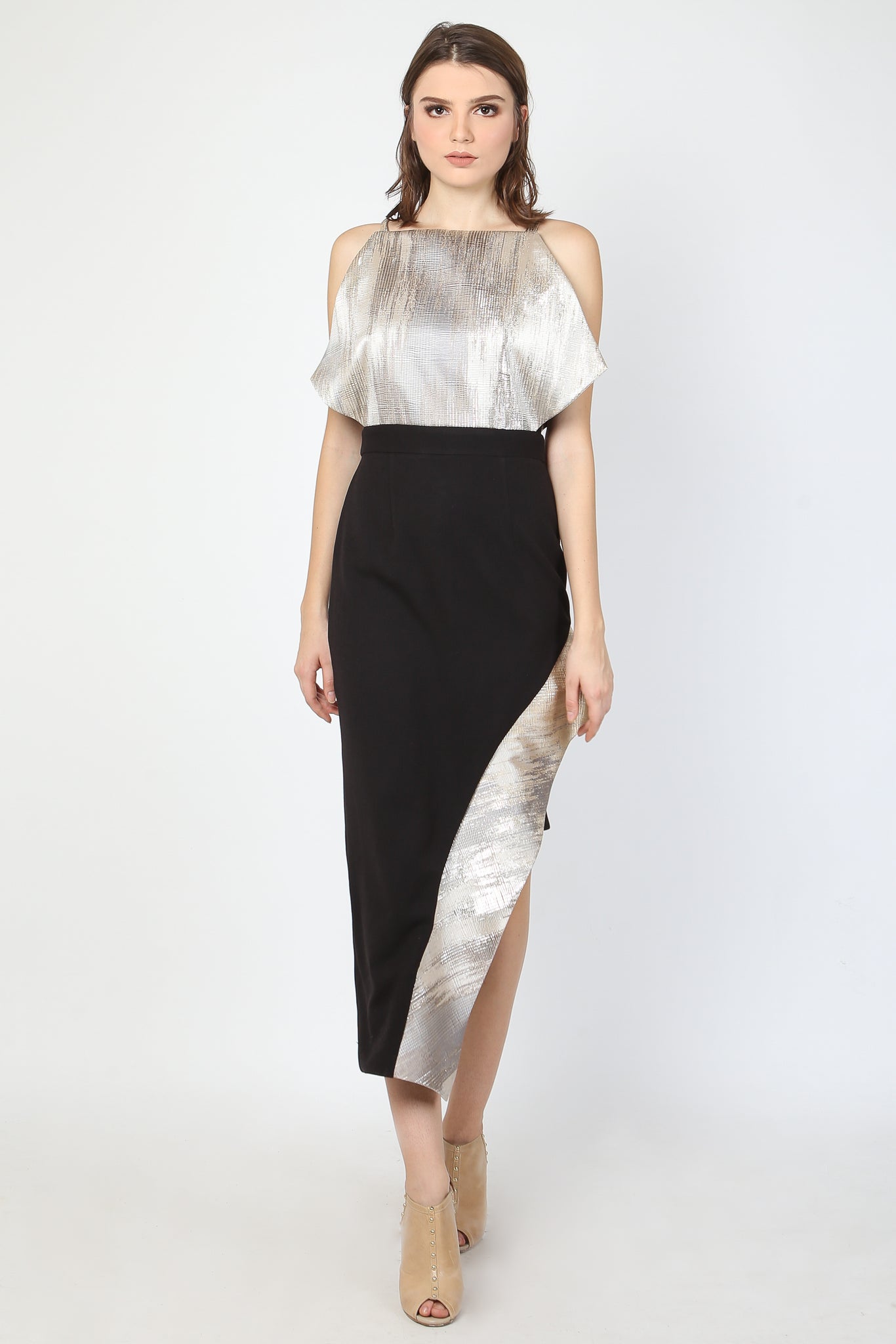 Dress Kotak Silver