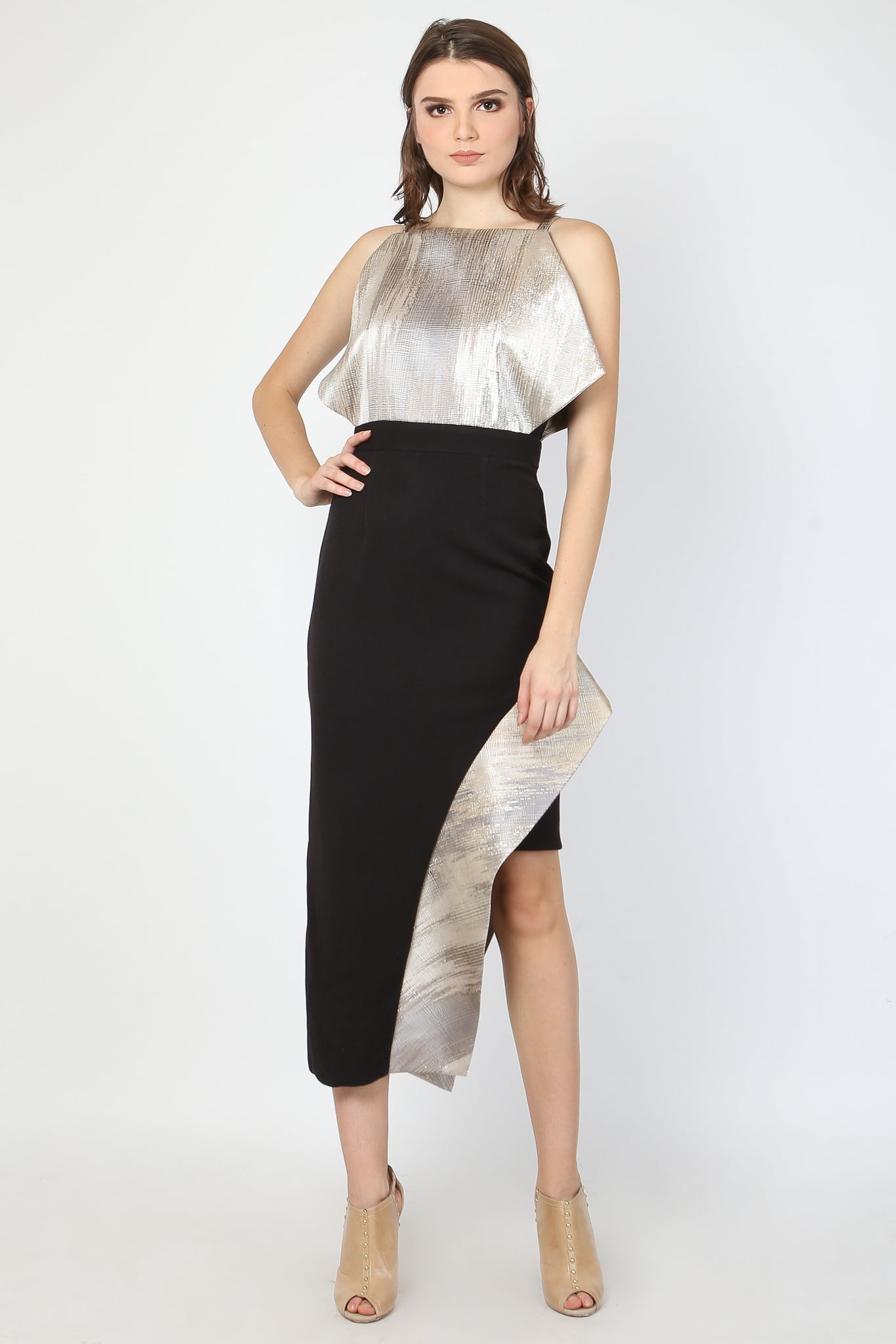 Dress Kotak Silver