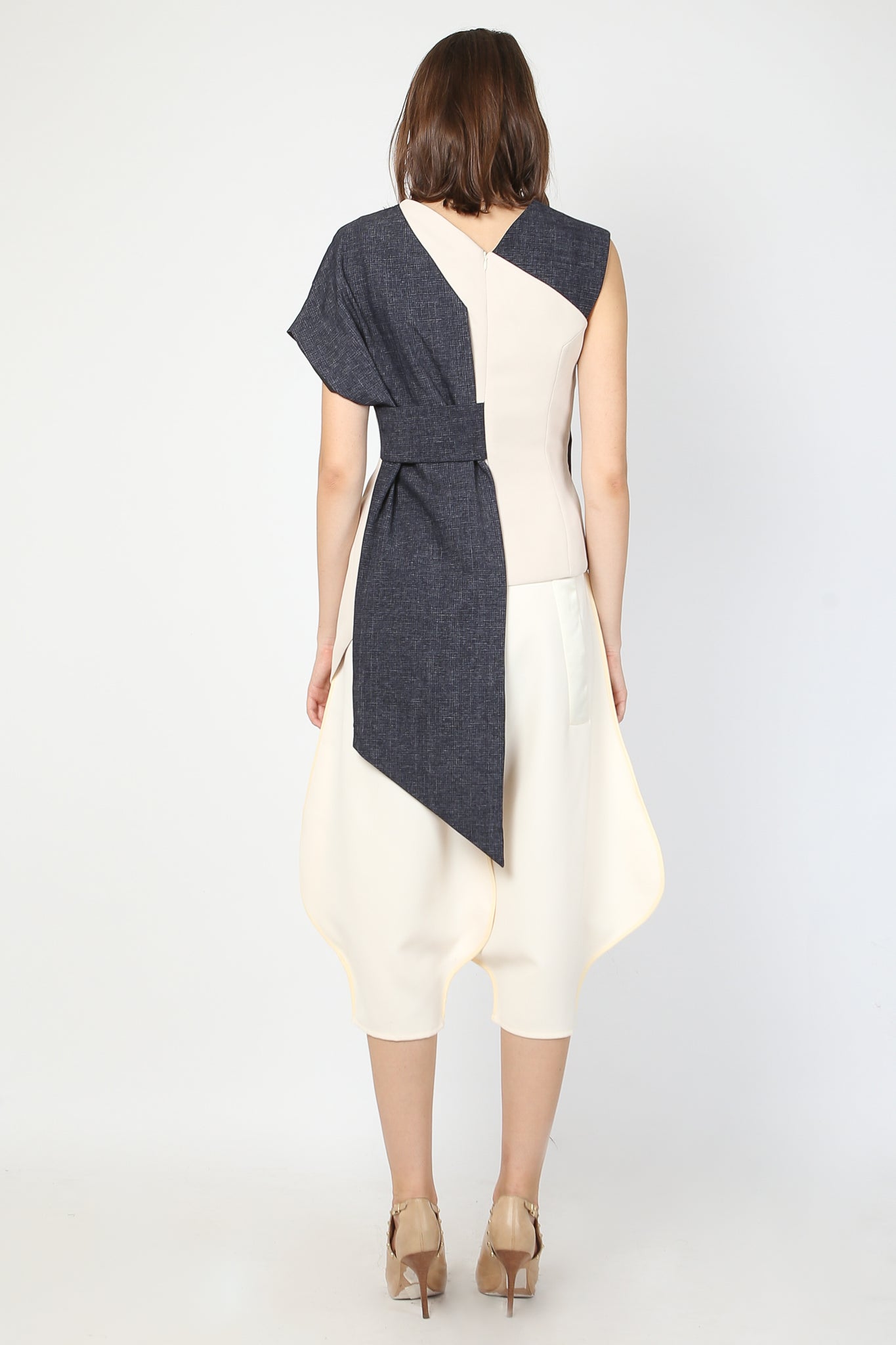 Top Kemben Lapel BW