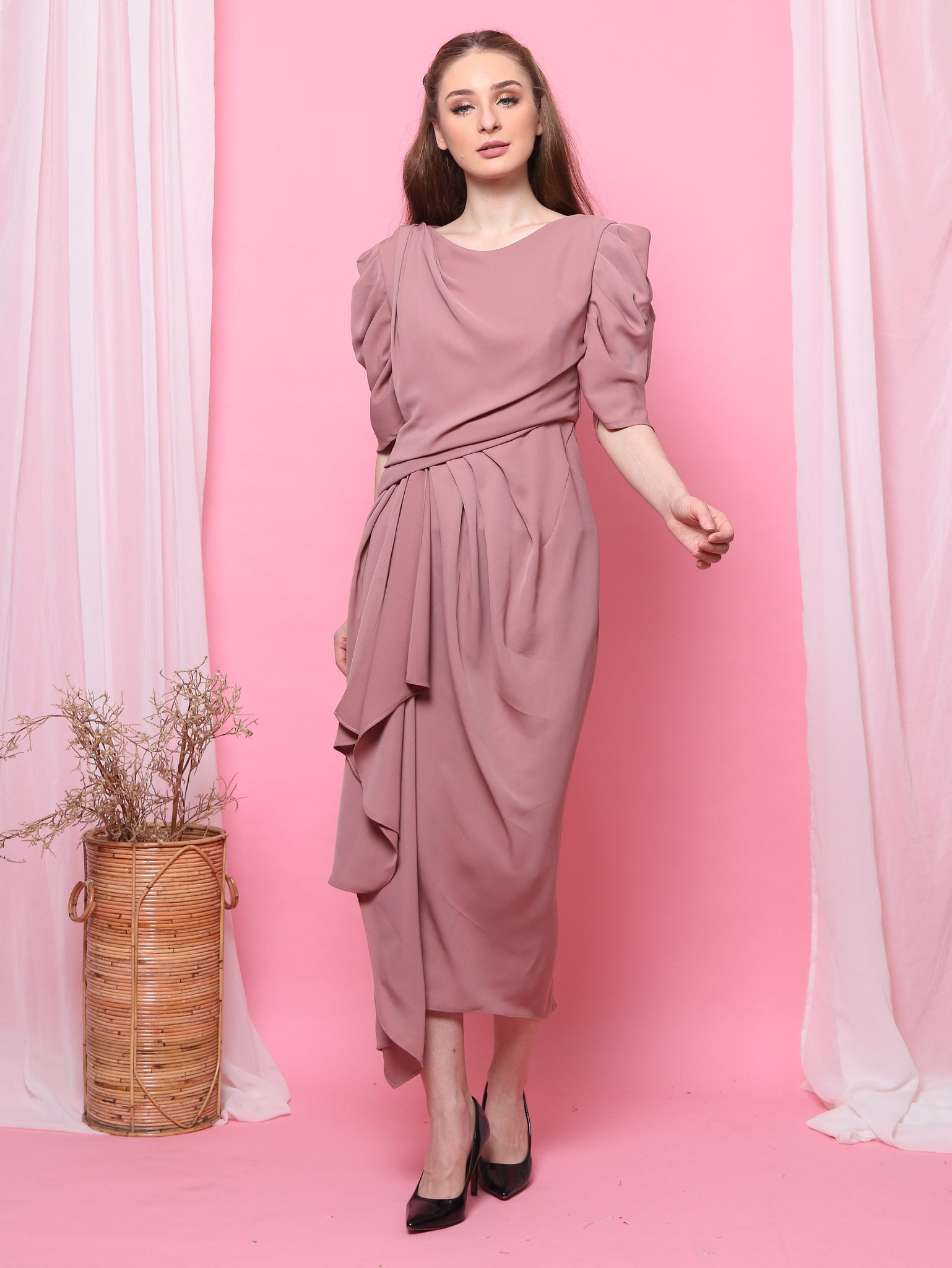 DRESS PLOI PINK SALEM