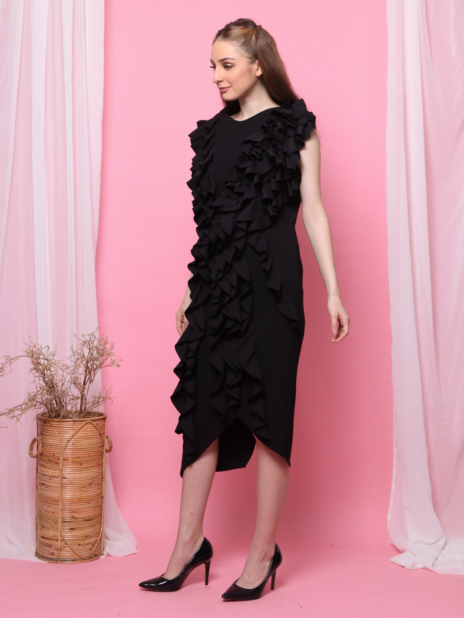DRESS RUMBAI HITAM