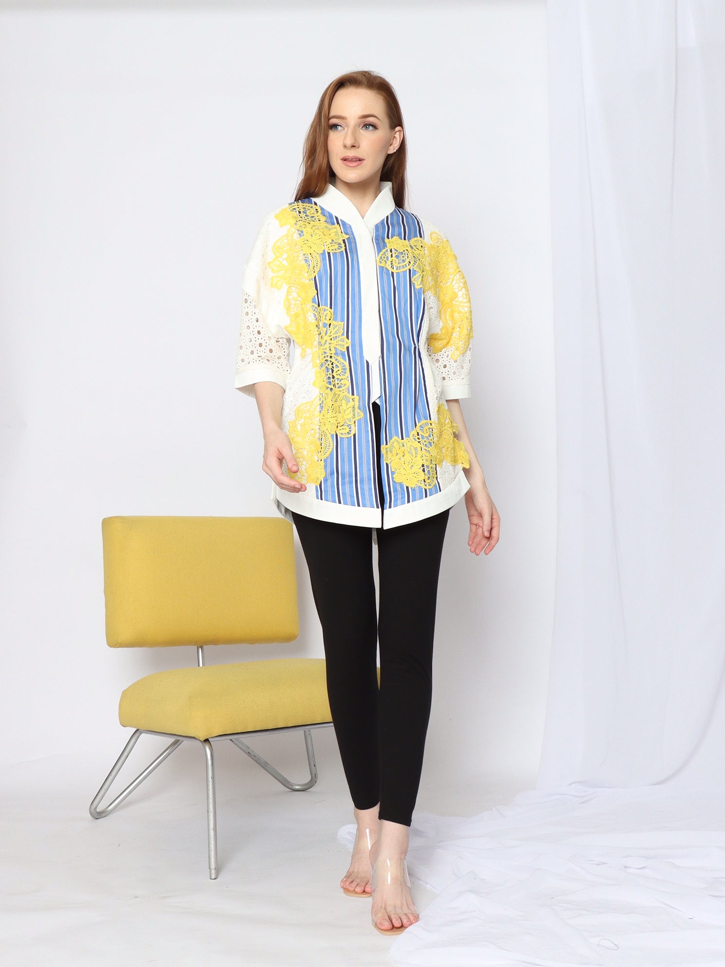Kemeja Bordir Kuning