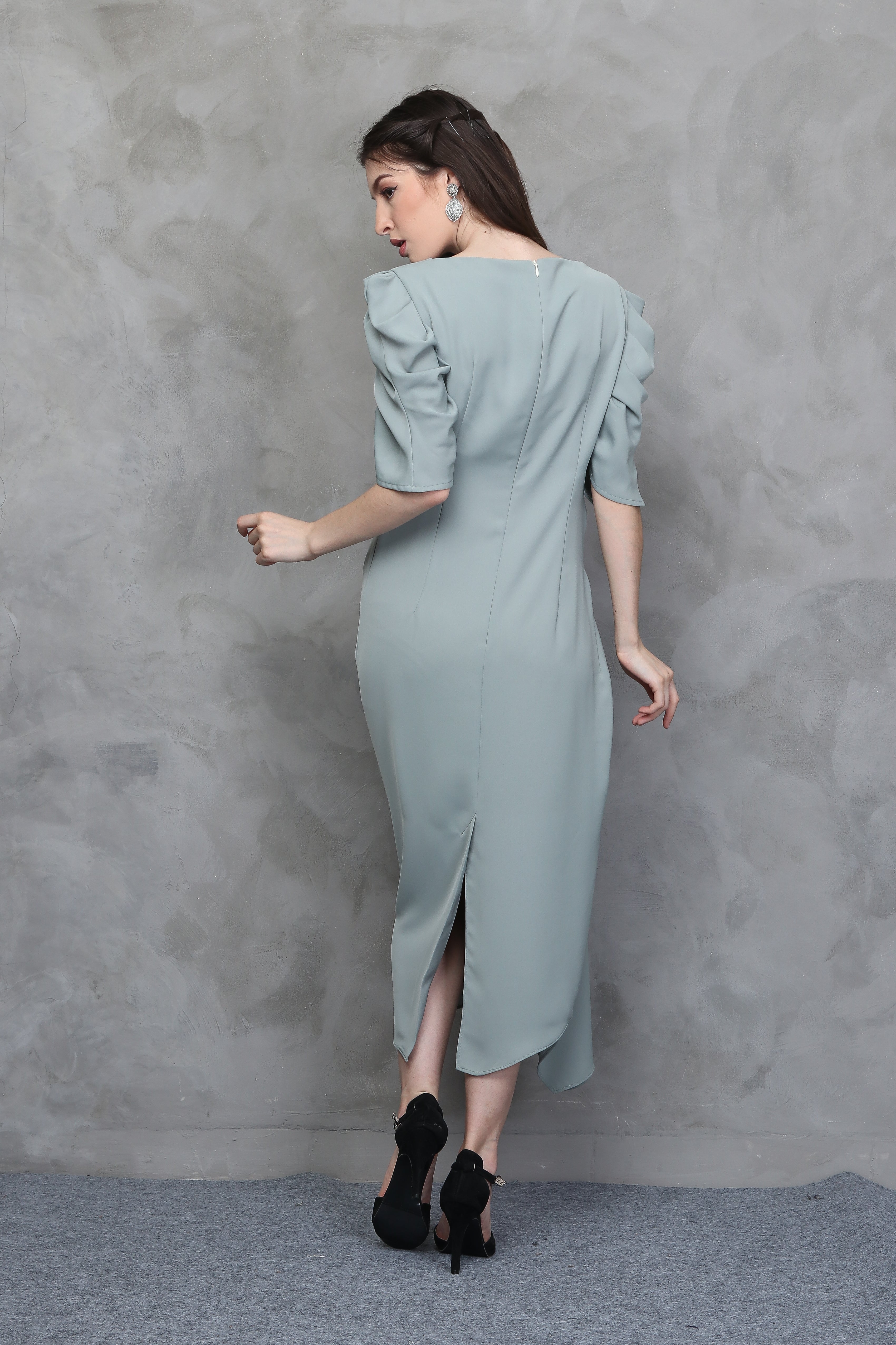 DRESS PLOI TGN LIGHT GREEN 2