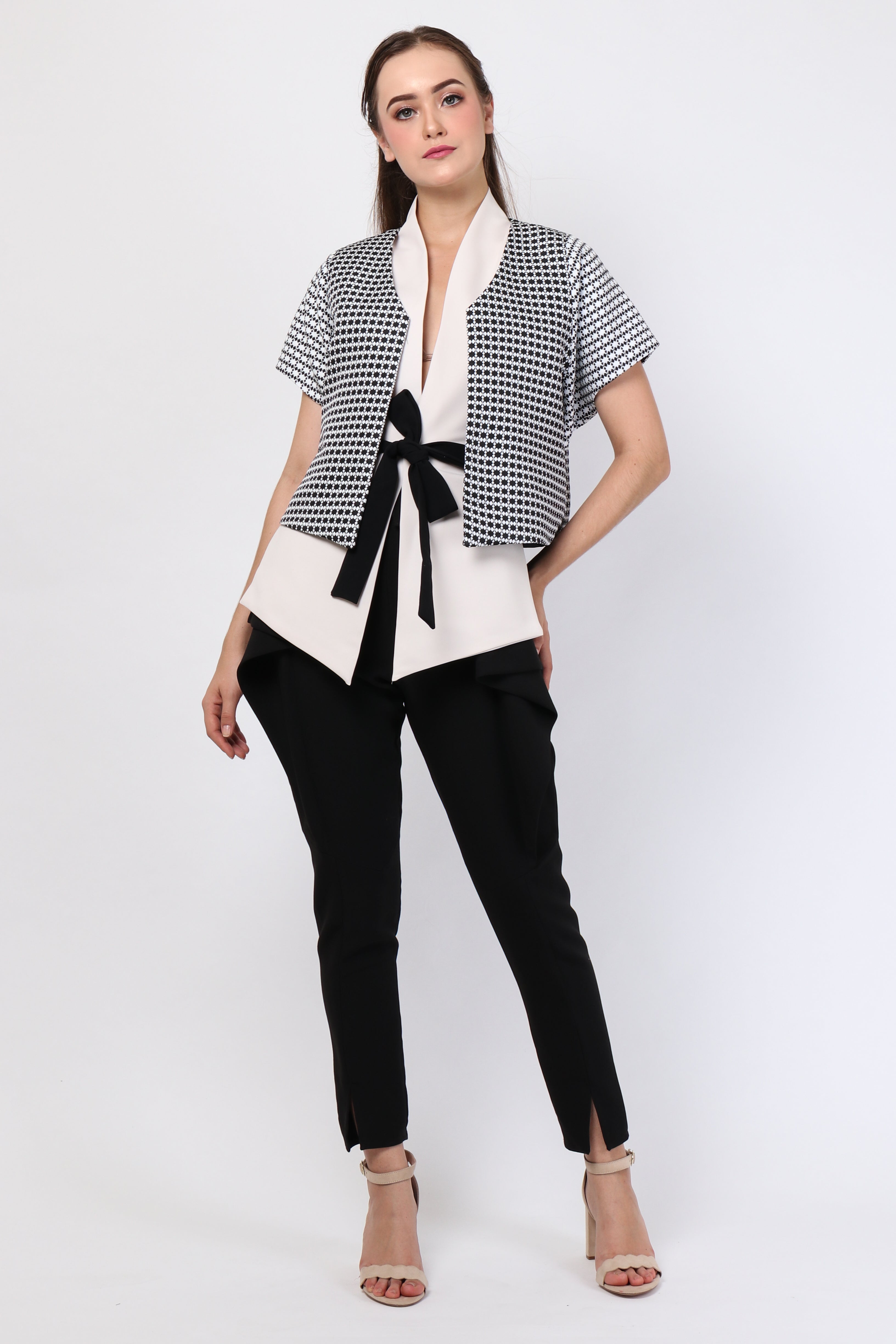 Top Kimono Rois Check