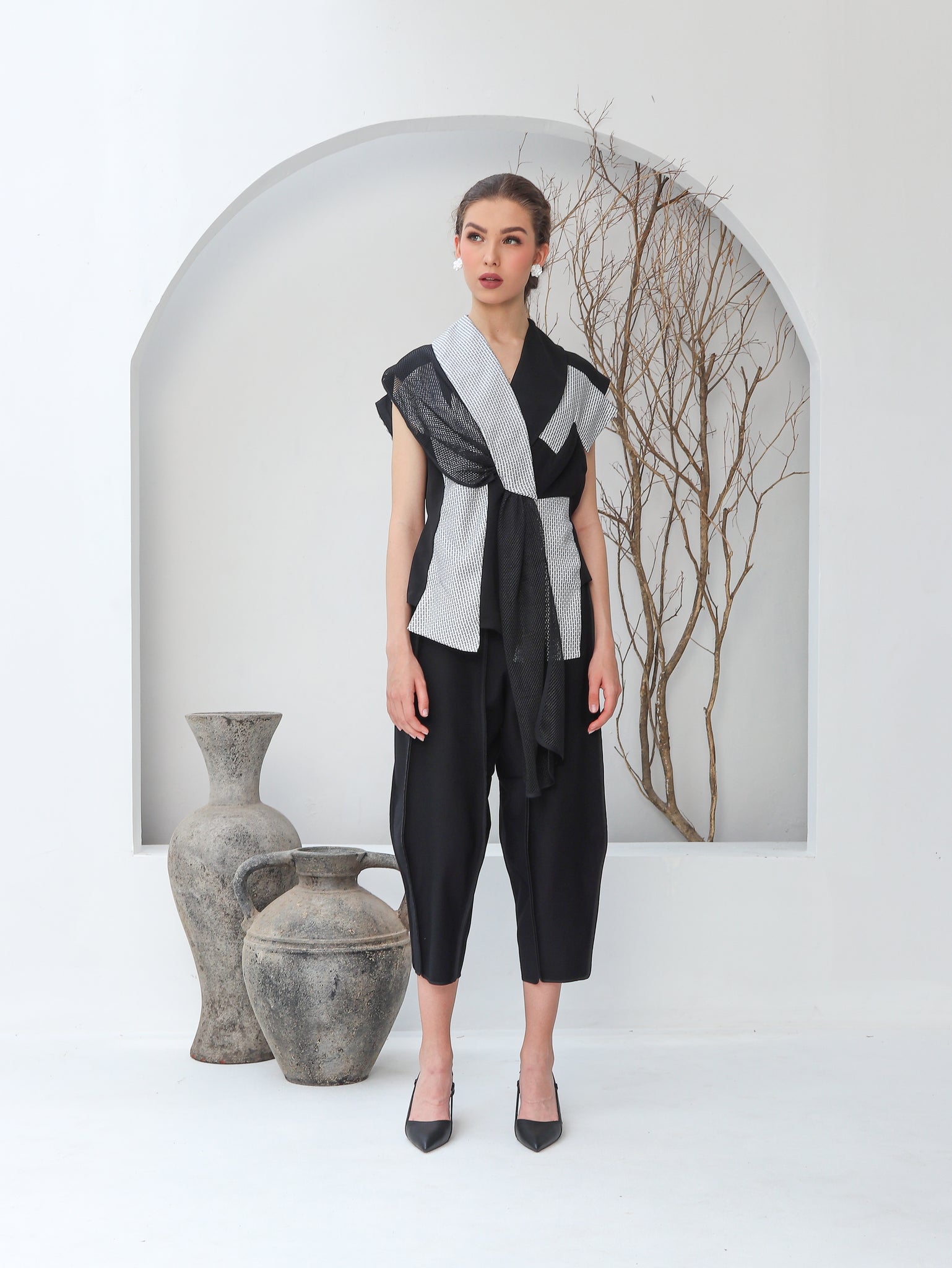 TOP JALA CHECKERED