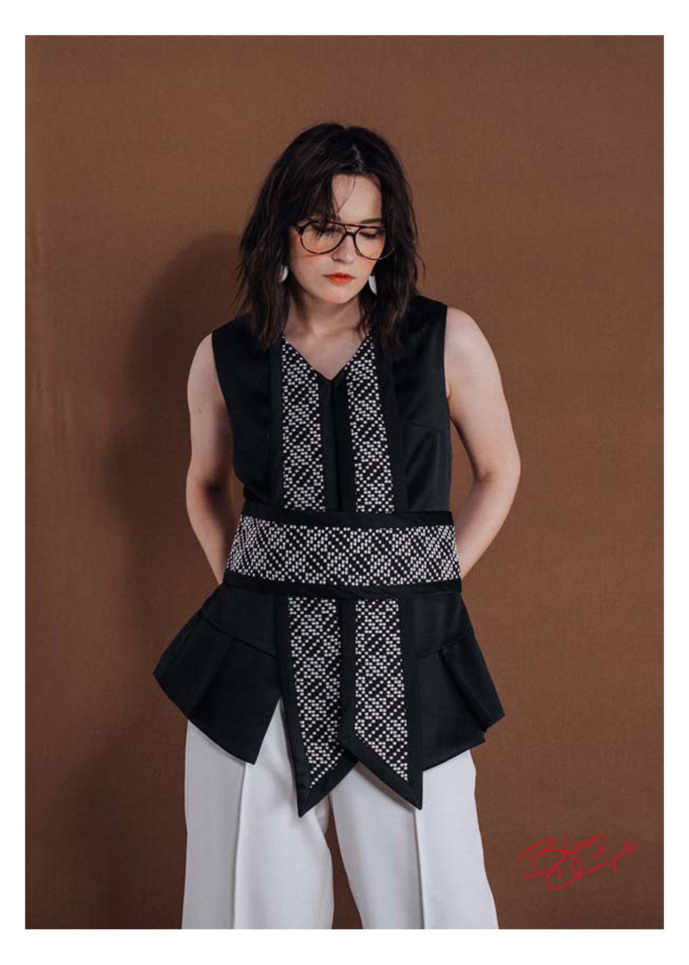 Chess Belted Top