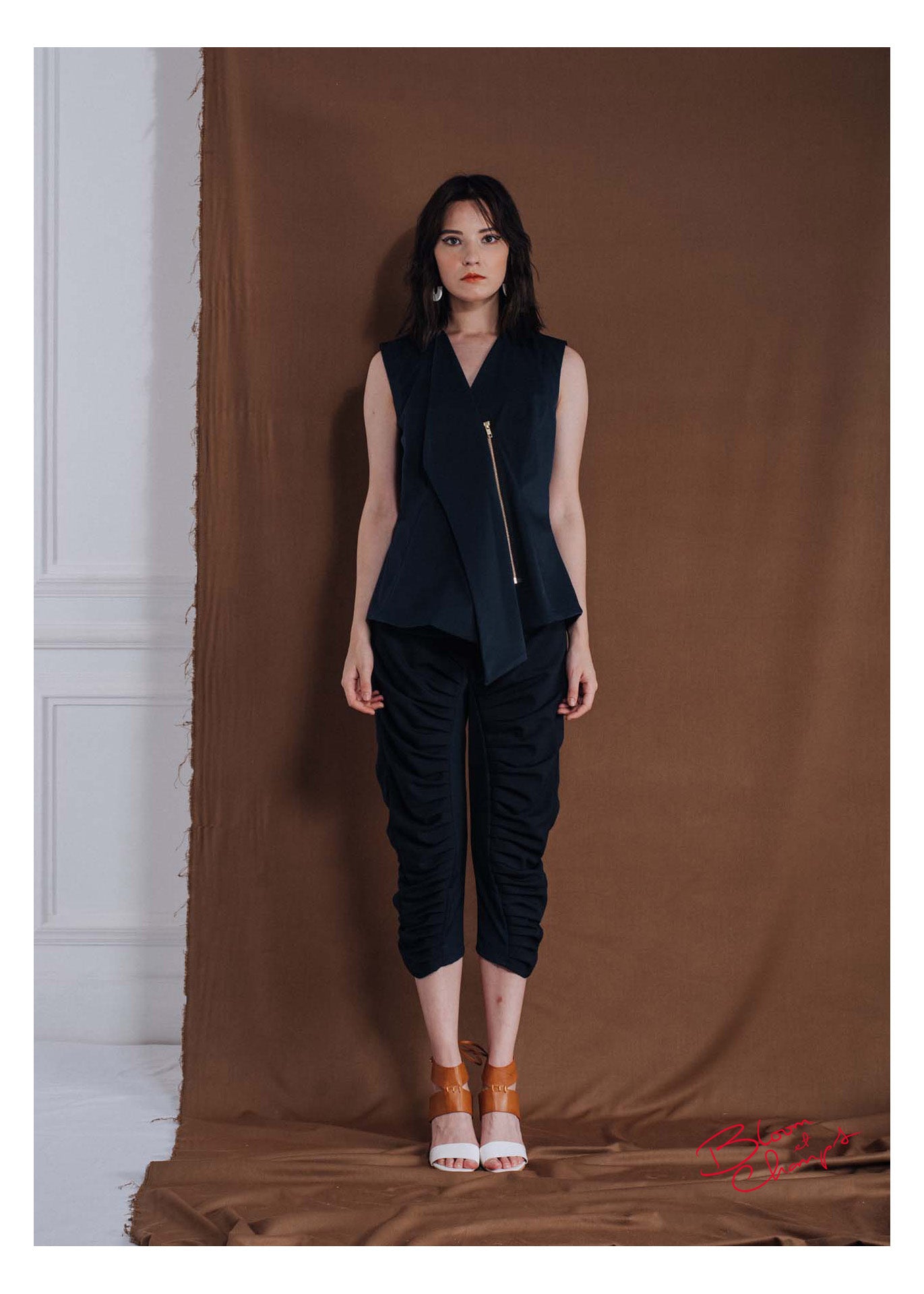 Navy Zipper