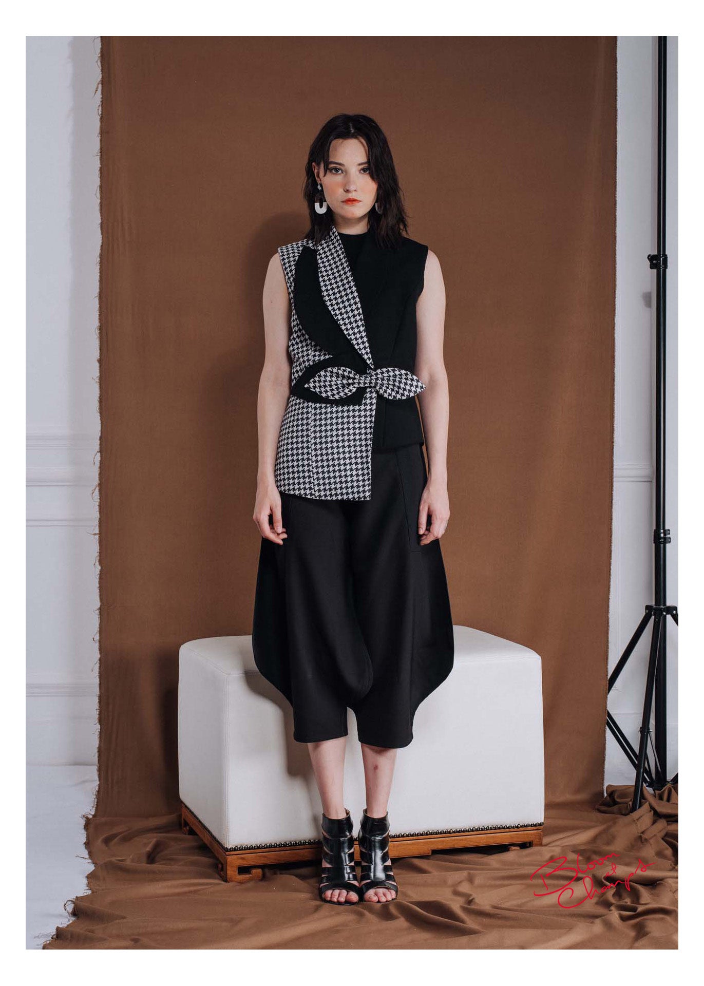 Vest Bunga Balen checkered top