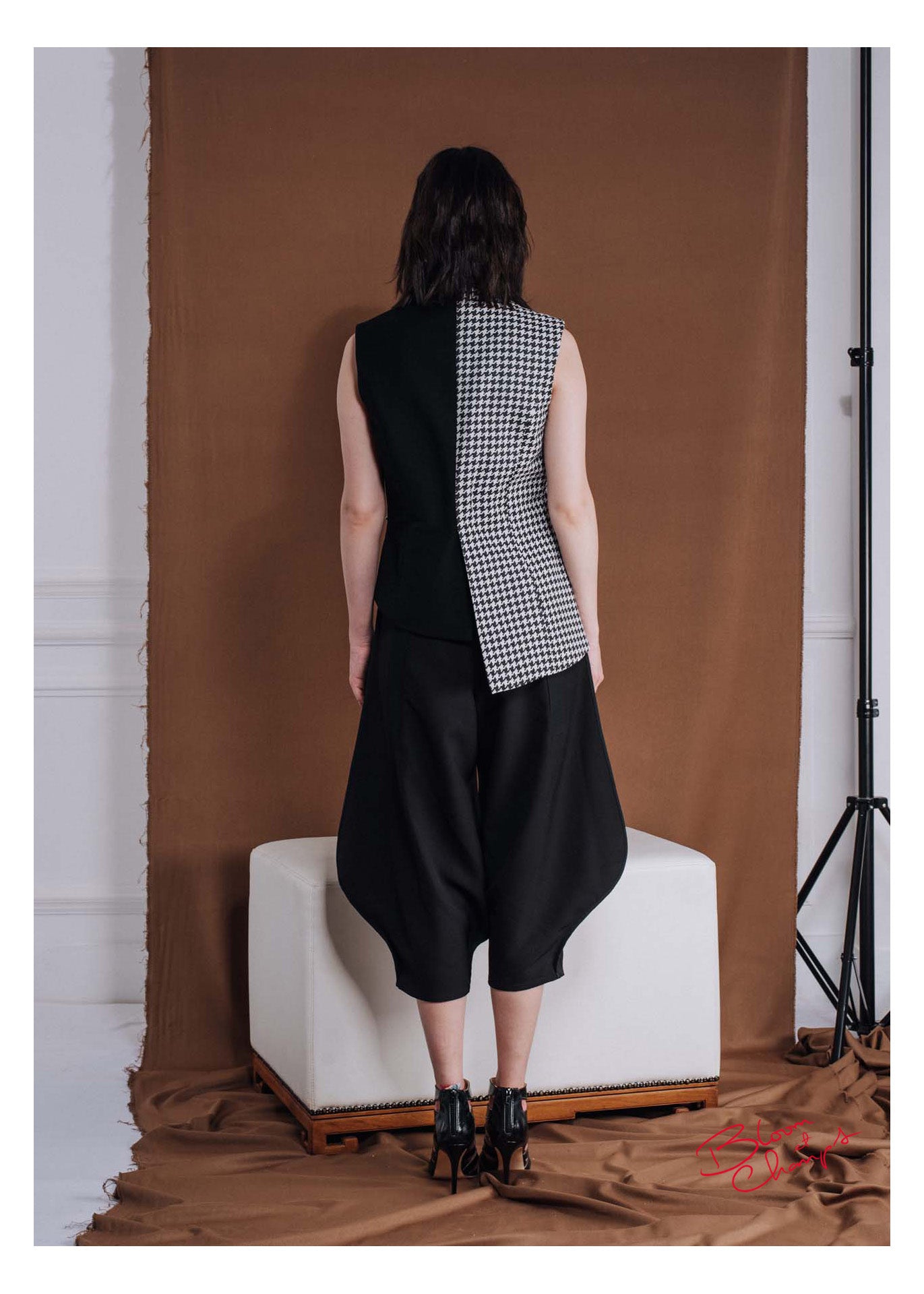 Vest Bunga Balen checkered top