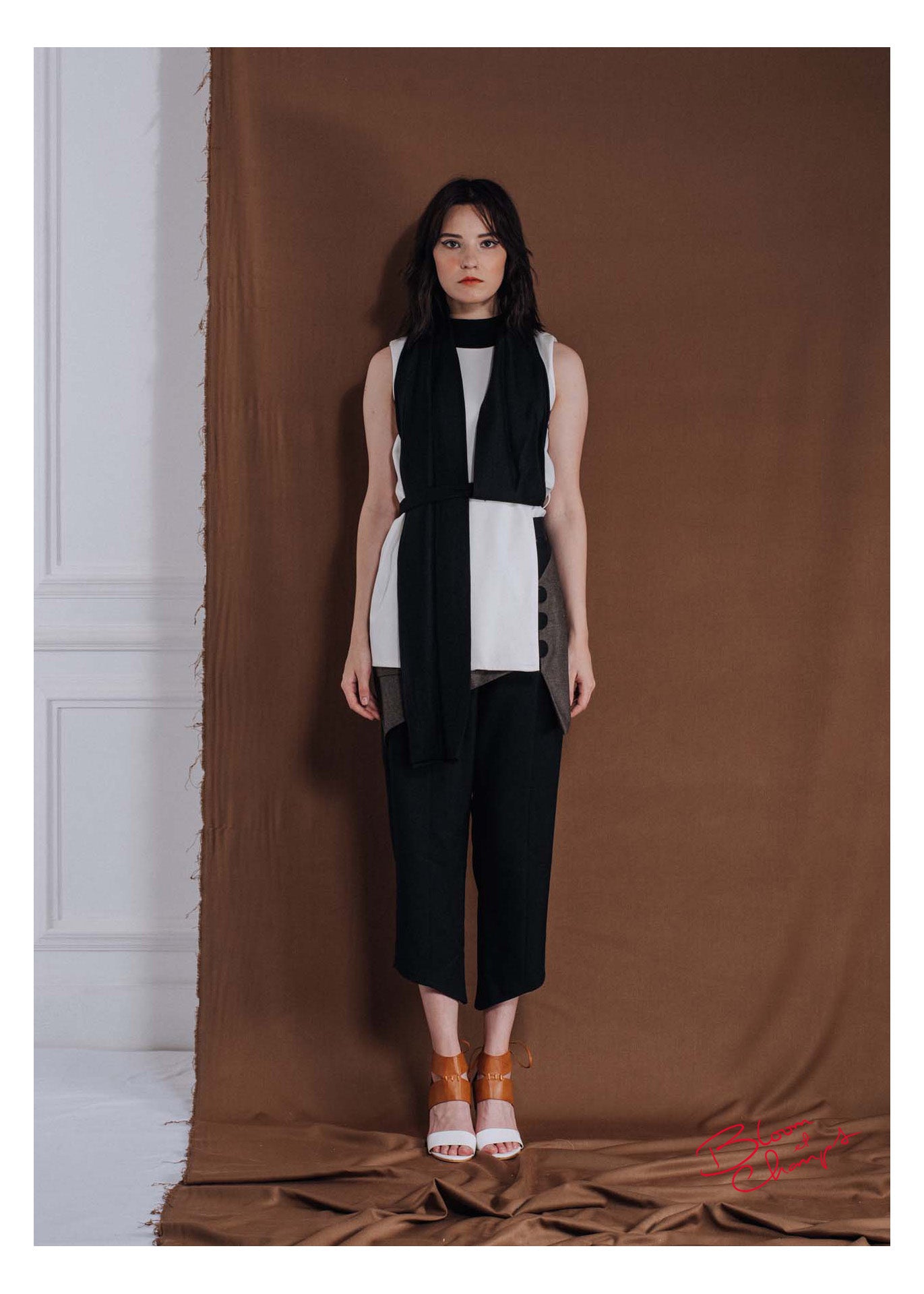 Sleeveless Scarf Top