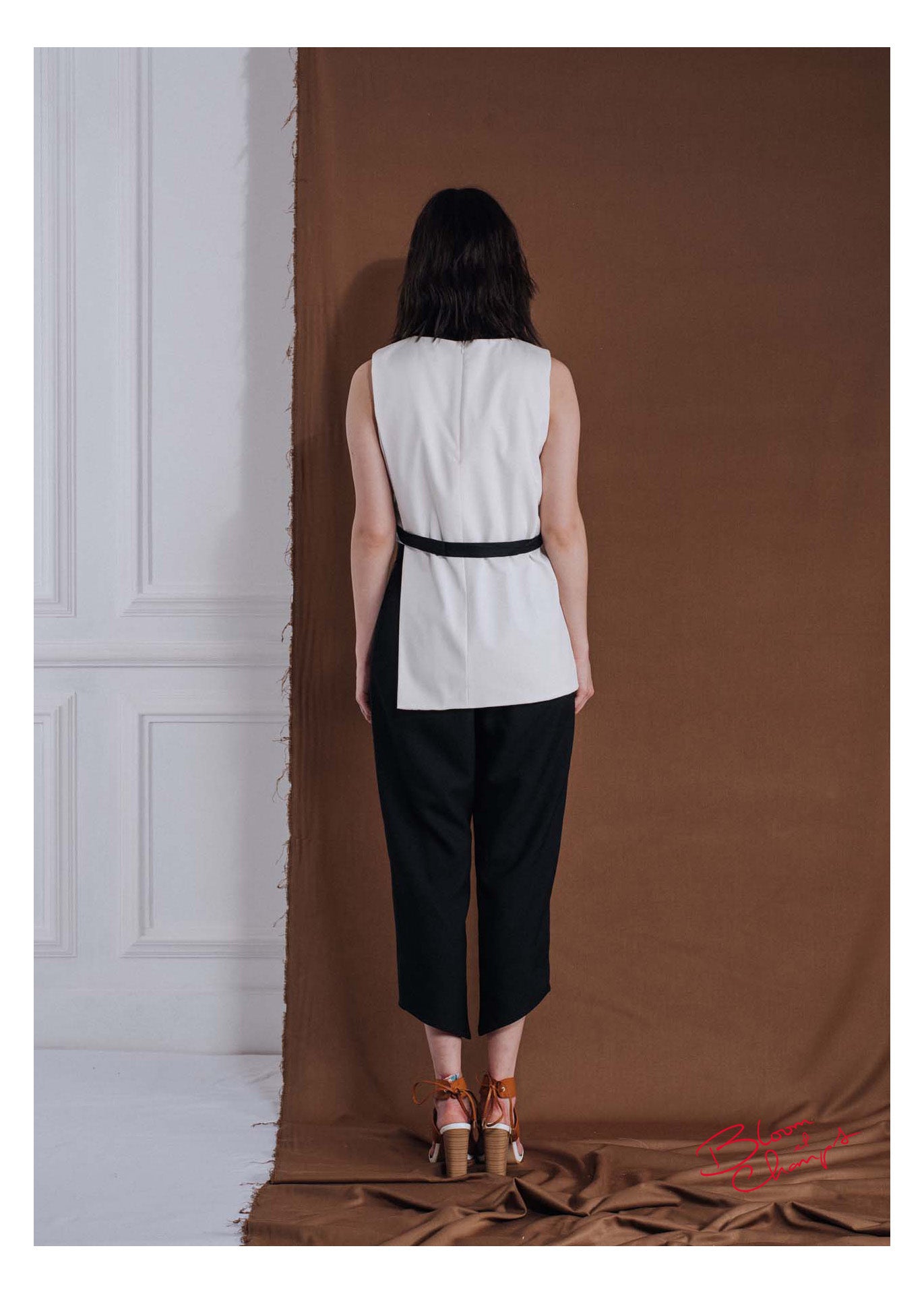 Sleeveless Scarf Top