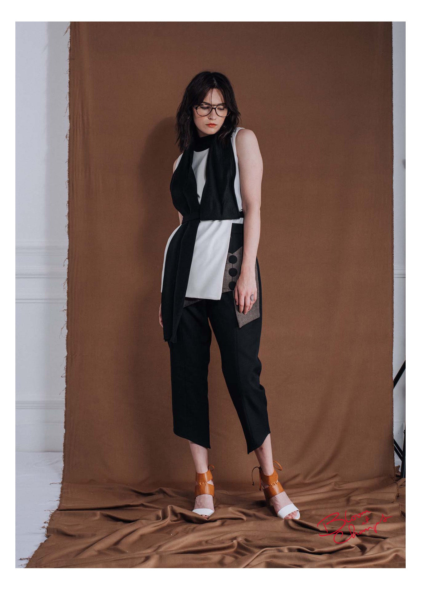 Sleeveless Scarf Top