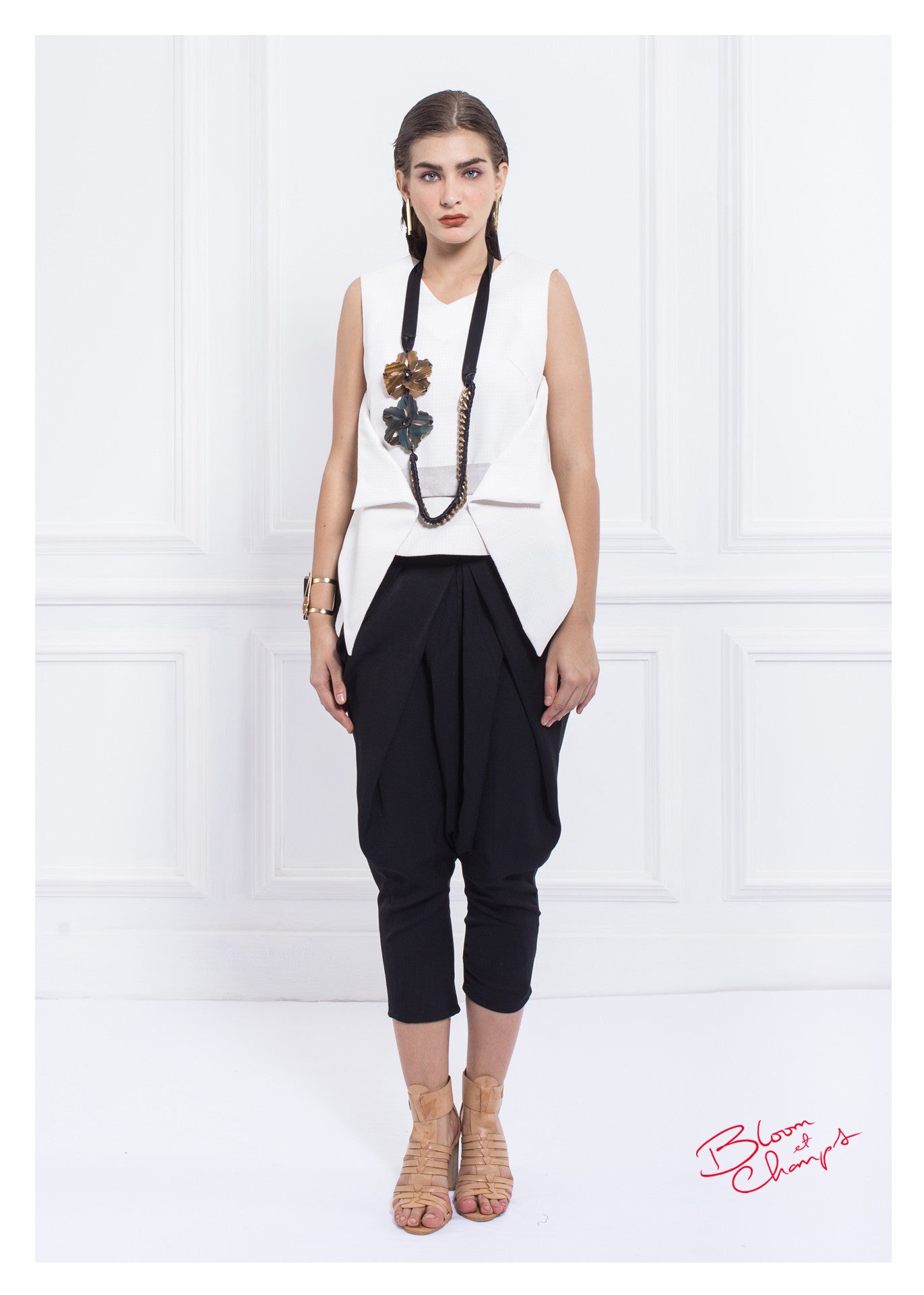 Suede Belted Top