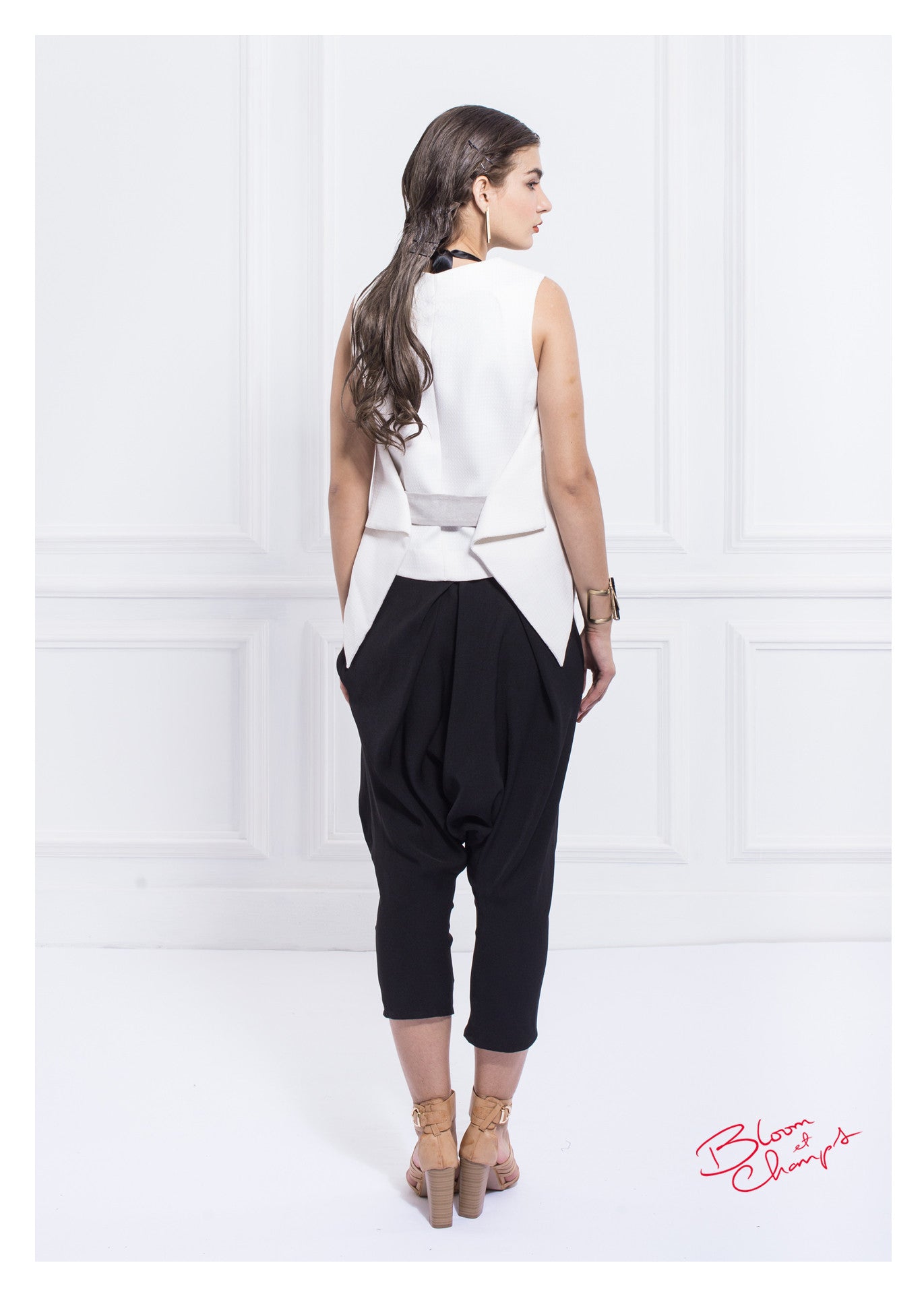 Suede Belted Top
