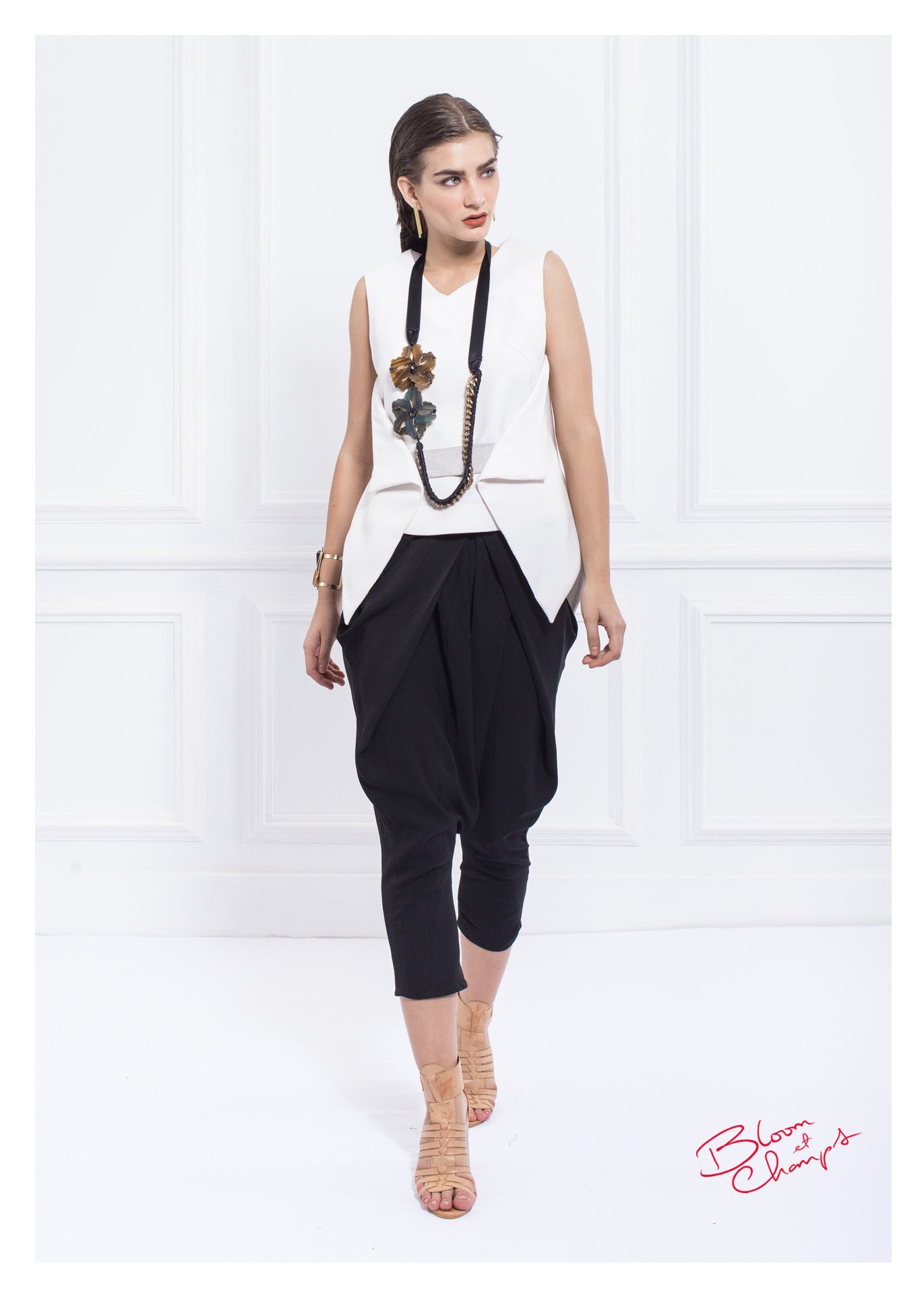 Suede Belted Top