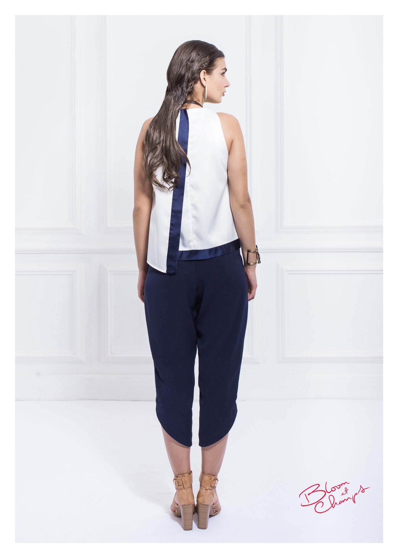 Navy Lis Top