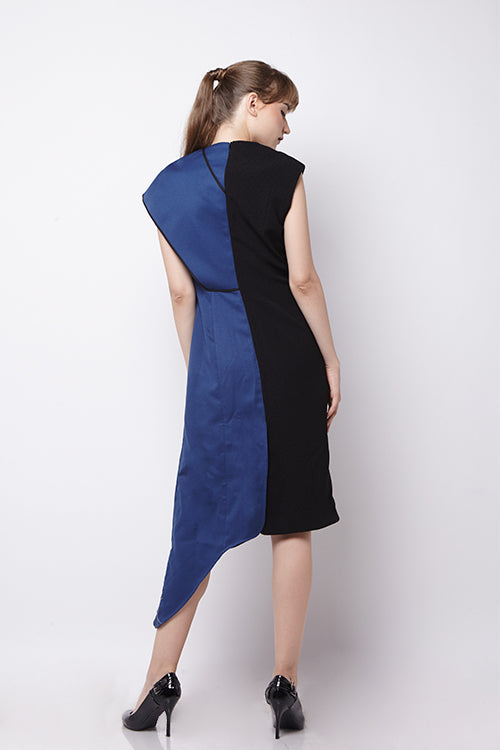 Dress Kipas Biru
