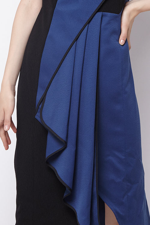 Dress Kipas Biru