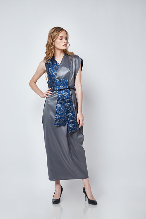 Dress Blue Feather