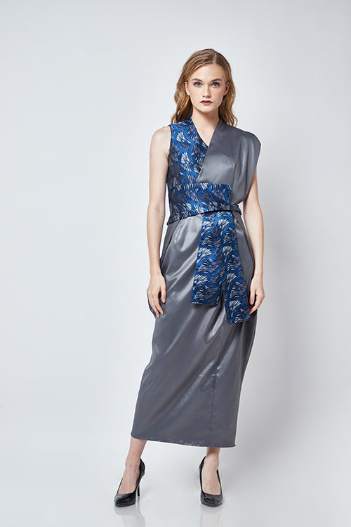 Dress Blue Feather